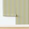 Traditional Classic Stripes Green Preppy Grandmillennial Small Stripe Minimalist Custom Removable Wallpaper by Spoonflower Peel & Stick Wallpaper 2FT Wide 17611331